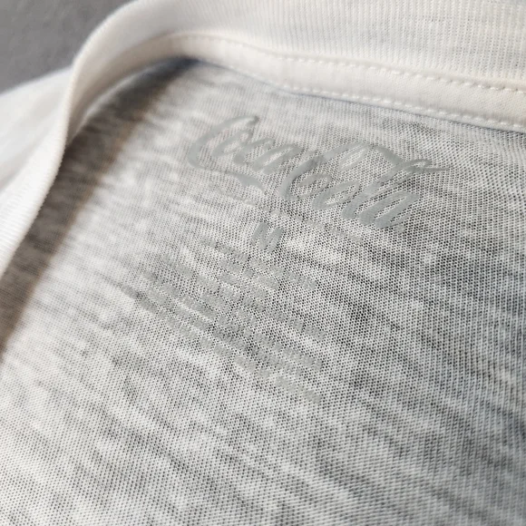 Coke Catch the Wave Burnout Short Sleeve Graphic T-Shirt - Ivory - Picture 3 of 4